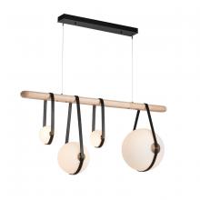 Hubbardton Forge 131043-LED-STND-10-27-LK-WB-GG0702 - Derby Linear 4-Light LED Pendant
