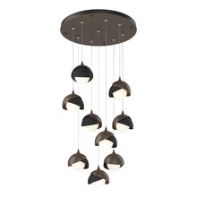  131105-SKT-STND-05-10-GG0711 - Brooklyn 9-Light Double Shade Pendant