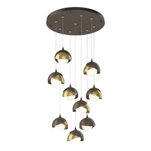  131105-SKT-STND-05-86-GG0711 - Brooklyn 9-Light Double Shade Pendant