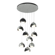  131105-SKT-STND-82-10-GG0711 - Brooklyn 9-Light Double Shade Pendant