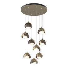  131105-SKT-STND-84-05-GG0711 - Brooklyn 9-Light Double Shade Pendant