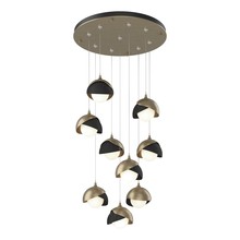  131105-SKT-STND-84-10-GG0711 - Brooklyn 9-Light Double Shade Pendant