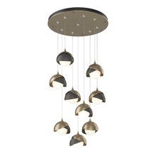  131105-SKT-STND-84-20-GG0711 - Brooklyn 9-Light Double Shade Pendant