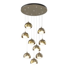  131105-SKT-STND-84-86-GG0711 - Brooklyn 9-Light Double Shade Pendant