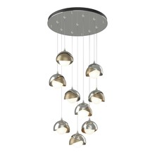  131105-SKT-STND-85-84-GG0711 - Brooklyn 9-Light Double Shade Pendant