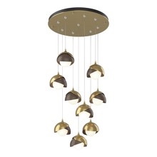  131105-SKT-STND-86-05-GG0711 - Brooklyn 9-Light Double Shade Pendant