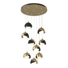  131105-SKT-STND-86-10-GG0711 - Brooklyn 9-Light Double Shade Pendant