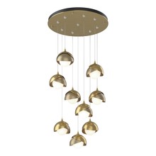  131105-SKT-STND-86-84-GG0711 - Brooklyn 9-Light Double Shade Pendant