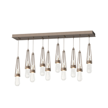  131200-SKT-STND-05-YG0434 - Link 10-Light Blown Glass Pendant