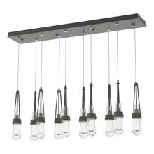  131207-SKT-STND-20-ZM0434 - Link 10-Light Clear Glass Pendant