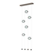  139055-LED-STND-05-YL0668 - Abacus 6-Light Ceiling-to-Floor LED Pendant