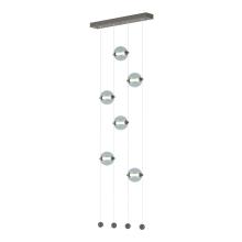 139055-LED-STND-07-YL0668 - Abacus 6-Light Ceiling-to-Floor LED Pendant
