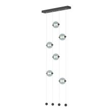  139055-LED-STND-10-YL0668 - Abacus 6-Light Ceiling-to-Floor LED Pendant
