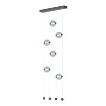  139055-LED-STND-14-YL0668 - Abacus 6-Light Ceiling-to-Floor LED Pendant