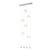  139055-LED-STND-82-GG0668 - Abacus 6-Light Ceiling-to-Floor LED Pendant