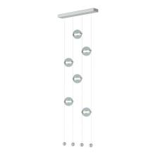  139055-LED-STND-82-YL0668 - Abacus 6-Light Ceiling-to-Floor LED Pendant