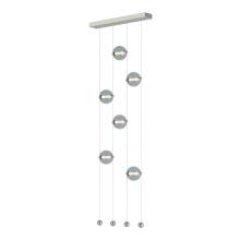  139055-LED-STND-85-YL0668 - Abacus 6-Light Ceiling-to-Floor LED Pendant