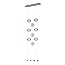  139057-LED-STND-07-YL0668 - Abacus 9-Light Ceiling-to-Floor LED Pendant