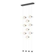  139057-LED-STND-10-GG0668 - Abacus 9-Light Ceiling-to-Floor LED Pendant