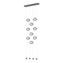  139057-LED-STND-20-YL0668 - Abacus 9-Light Ceiling-to-Floor LED Pendant