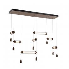 Hubbardton Forge 139101-LED-STND-89-ZM0696 - Libra 7-Light Double Linear LED Pendant