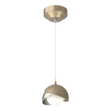  161183-SKT-STND-84-85-GG0711 - Brooklyn Double Shade Low Voltage Mini Pendant