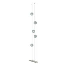  289520-LED-STND-85-YL0668 - Abacus 5-Light Floor to Ceiling Plug-In LED Lamp