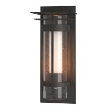  305999-SKT-20-ZS0664 - Torch  Seeded Glass XL Outdoor Sconce with Top Plate