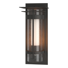  305999-SKT-20-ZS0664 - Torch  Seeded Glass XL Outdoor Sconce with Top Plate