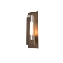  307281-SKT-75-ZU0660 - Vertical Bar Fluted Glass Small Outdoor Sconce