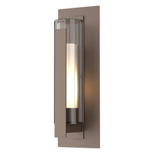  307283-SKT-75-ZU0662 - Vertical Bar Fluted Glass Large Outdoor Sconce