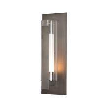  307283-SKT-77-ZU0662 - Vertical Bar Fluted Glass Large Outdoor Sconce