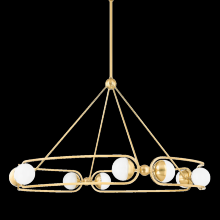  2541-AGB - 8 LIGHT CHANDELIER