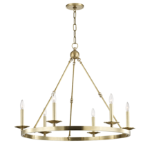  3206-AGB - 6 LIGHT CHANDELIER