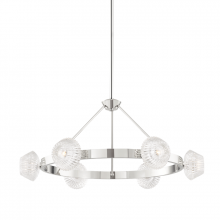  6135-PN - 6 LIGHT CHANDELIER