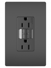  1597NTLTRBKCCD4 - radiant? 15A Tamper-Resistant Self-Test GFCI Outlet with Night Light, Black
