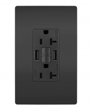 Legrand Radiant 2097TRUSBAABK - radiant Tamper-Resistant 20A Duplex Self-Test GFCI Receptacles wt SafeLock Protection, Type A/A