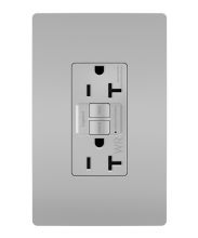  2097TRWRGRY - radiant? Spec Grade 20A Weather Resistant Self Test GFCI Receptacle, Gray