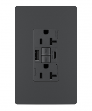 Legrand Radiant 2097TRUSBACGC4 - radiant Tamper-Resistant 20A Duplex Self-Test GFCI Receptacles wt SafeLock Protection, Type A/C