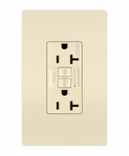  2097TRLA - radiant? Spec Grade 20A Tamper Resistant Self Test GFCI Receptacle, Light Almond