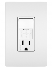 Legrand Radiant 1597SWTTRWCCD4 - radiant Combination Single Pole Switch & Tamper-Reistant 15A Duplex Self-Test GFCI Receptacles wi