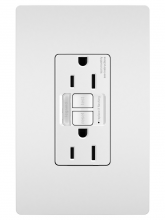 Legrand Radiant 1597NTLTRW - radiant Tamper-Resistant 15A Duplex Self-Test GFCI Receptacles wt SafeLock Protection and Night
