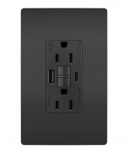 Legrand Radiant 1597TRWRUSBACBK - radiant Tamper-Resistant Weather-Resistant 15A Duplex Self-Test GFCI Receptacles wt SafeLock Pro