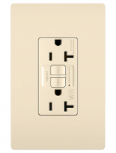  2097TRWRLA - radiant? Spec Grade 20A Weather Resistant Self Test GFCI Receptacle, Light Almond