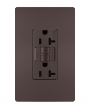Legrand Radiant 2097TRDBCC4 - radiant Tamper-Resistant 20A Duplex Self-Test GFCI Receptacle wt SafeLock Protection, Dark Bronz