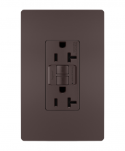  2097TRDBCC4 - radiant? Spec Grade 20A Tamper Resistant Self Test GFCI Receptacle, Dark Bronze