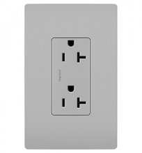  TR26352RGRY - radiant? Spec Grade 20A Tamper-Resistant Receptacle, Gray