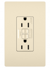  1597TRLA - radiant? Spec Grade 15A Tamper Resistant Self Test GFCI Receptacle, Light Almond