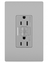 1597TRWRGRY - radiant? Spec Grade 15A Weather Resistant Self Test GFCI Receptacle, Gray