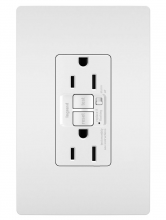  1597TRAWCCD4 - radiant? 15A Tamper Resistant Self Test GFCI Outlet with Audible Alarm, White